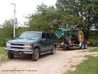 1995 Suburban K2500 6.5 TD Hauling John Deere 4020 and Bush Hog