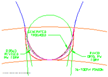 View of tooth root showing form grind modifications (Click to Enlarge)