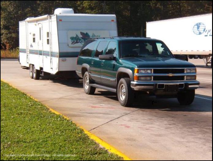 1995 Suburban K2500 6.5 TD Towing Wilderness 31G Travel Trailer