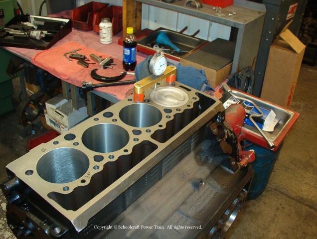 Checking piston protrusion